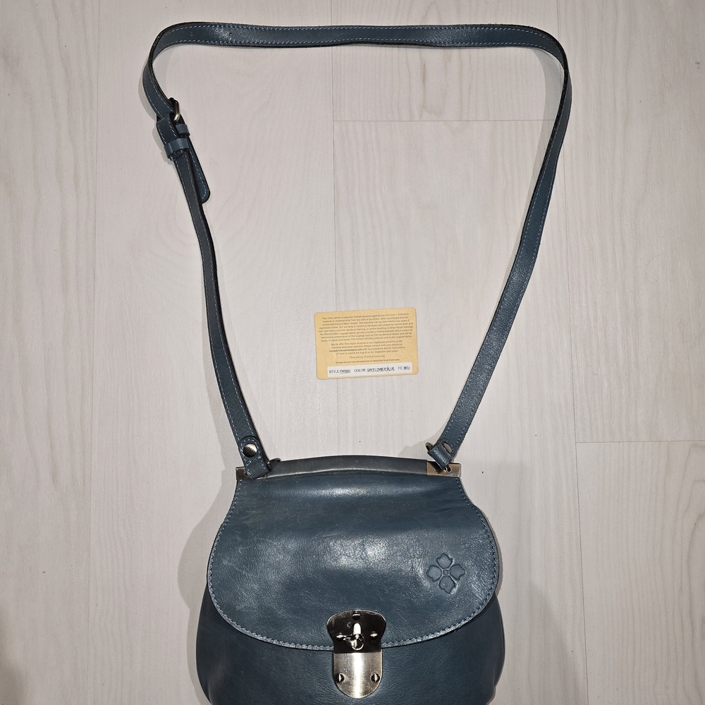 Patricia Nash Teal Leather Crossbody Bag